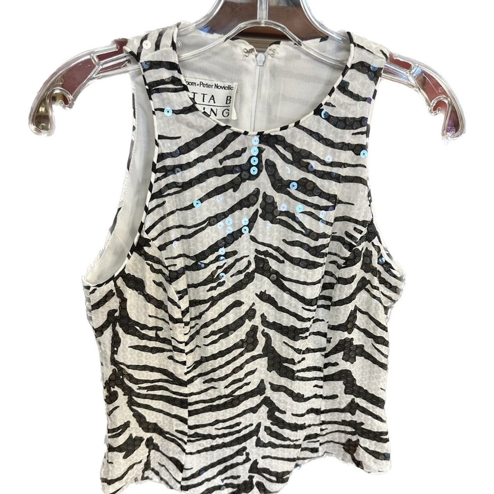 Zebra Sequin Tank